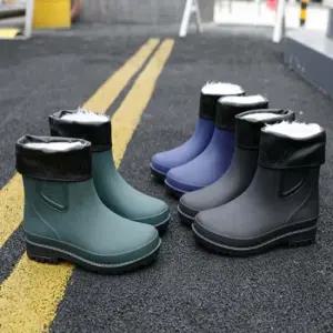 남자장화 남성 겨울 기모 털 안감 스노우부츠 눈오는날 작업화