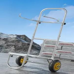 포대 운반 프레임 이동식 곡물 카트 톤백 자루 걸이 아연도금 접이식