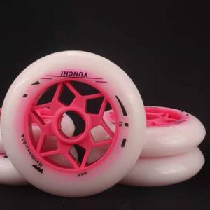 인라인 롤러 스케이트 휠 83a 용 경주 실내 바퀴 110mm 90mm 100mm 트랙