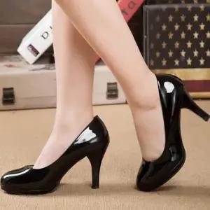 정장구두 여성 에나멜 페미닌 가보시힐 유광 구두 하이힐 4컬러