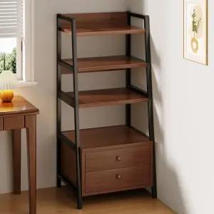 원목 북선반 거실 인테리어 낮은 가로 책장 수납 협탁