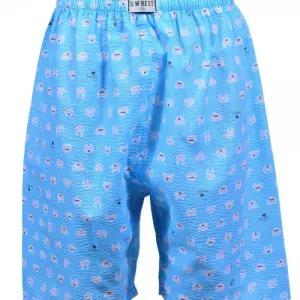 평화 시원한 남자 엠보 5부 캐릭터 파자마 실내복