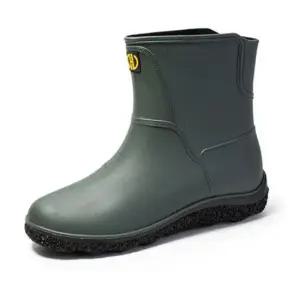 남성레인부츠 데일리 남자 레인부츠 방수 장화 패션 장마철 숏장화