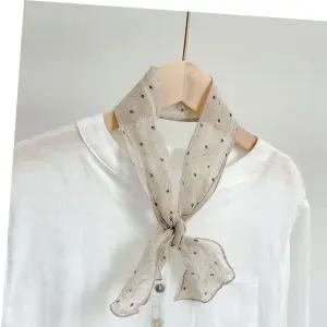 질이좋은 코코비치 쁘띠 스카프 가을 미니 헤어 밴드 린넨