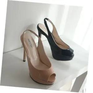 여성구두 토오픈 슬링백 가보시 하이힐 슬림 킬힐