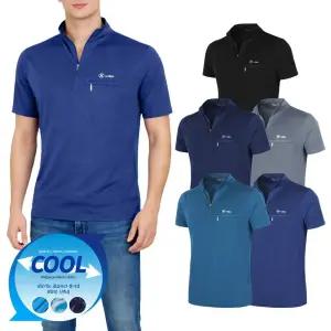 프리미엄 냉감 반팔 집업 티셔츠