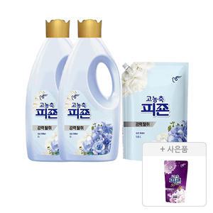 고농축 피죤 오리지널 오션후레쉬 2L, 2개 + 오리지널  리필  1.6L, 1개 + 증정 (미스틱레인300ml,1개)