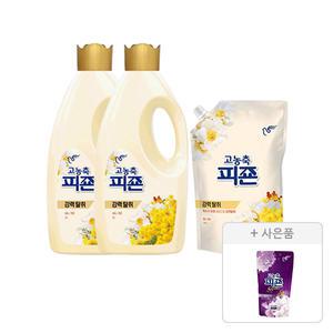 고농축 피죤 오리지널 써니가든 2L, 2개 + 오리지널 리필 1.6L, 1개 + 증정 (미스틱레인300ml,1개)