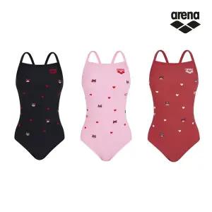 [아레나] 셔레이드쇼 원피스수영복 싱글크로스 스트랩백