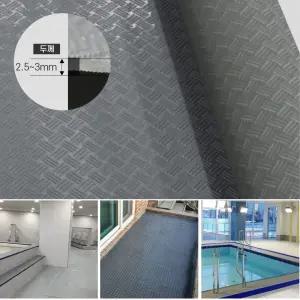빌딩 라운지 그레이 우레탄 롤매트 120x100 롤메트 건물입구 셀프시공 매장 바닥 계단