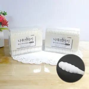 나무이야기 종이스틱 사각면봉 회오리형(200ea)