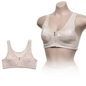 플라워 N59 B컵 런닝형 자가드 브라 노와이어 앞지퍼 ZF 비앤담 조은 우아한 앞지퍼