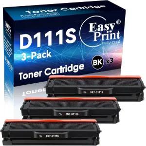 삼성 MLT-D111S용 EasyPrint (3팩) 호환 T111S 토너 카트리지 교체용 M2020 M2022 M2070 M2071 2074FW