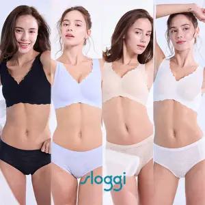 (수정샵) 슬로기 제로필 레이스 브라팬티 4세트