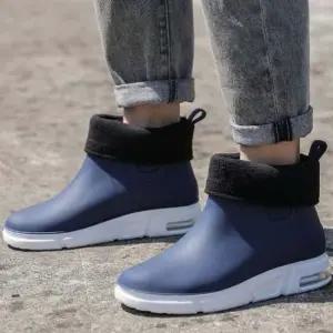레인부츠 남성 다용도 무광컬러 기모 방한 레인 부츠