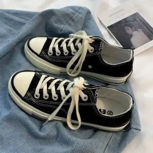 여성 무지퍼셀스니커즈 패션단화 여자 캔버스화 4컬러 XuI7+1omt