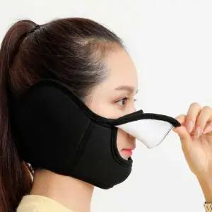 안면 마스크 방한 용품 풀커버 검정 방지 커플 김서림 따듯한 도톰 패션 귀마개