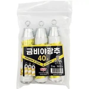 이오스 문어 야광추 홀로그램 봉돌 무게추 3개입