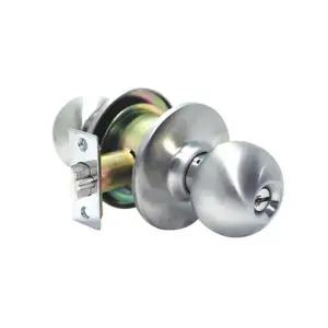 [모두쇼핑]엔젤금속 현관정 원통형 문고리 도어락 8300SS 손잡이