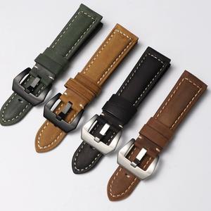 Radiomir  Luminor 22/24/24MM과 호환되는 Panerai용  가죽 시계 호환용 호환용