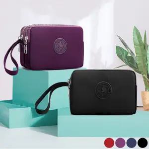 나일론 스퀘어 클러치백 손가방 파우치 소품 수납 AnK1+7ECY