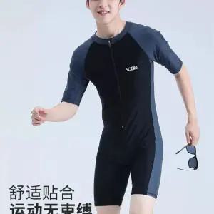 남자실내수영복 남자전신수영복 세트 반팔