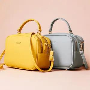 대학생 직장인 여자 데일리가방 토트백 지퍼 크로스끈