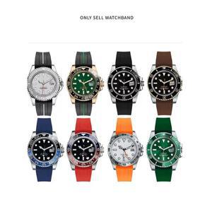 롤렉스 서브마리너 데이토나 GMT 요트마스터용 실리콘 고무  20mm 블루 블랙 방수  시계 호환용 호환용줄