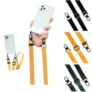 BM1 갤럭시 S26울트라 케이스 SM-S948N 투명 방탄 블랙링 실리콘 + 면납작 목걸이 줄 스트랩 젤리