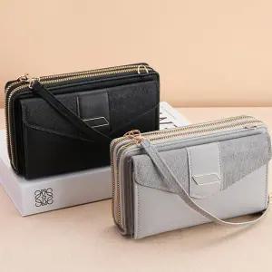 미니크로스백 총무 회계업무 수납 카드 유럽 여행용 큰 장지갑 잠금