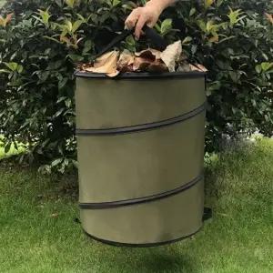 (타입 소형)캠핑 아웃도어 원터치 접이식 쓰레기 바스켓 쓰레기통 휴지통 휴대용 폴딩 캠핑용 수납