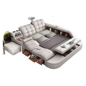 다기능 올인원 침대 고급형 기능성 더블 멀티 수납식 등받이 원룸 침대프레임 수납형 프레임