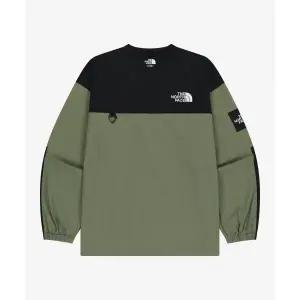 노스페이스 NM5MR57J 화이트라벨 알바니 EX 크루넥 LIGHT KHAKI 431838