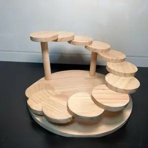 초밥 계단식 오마카세 업소용 스시 사시미 플레이팅 원형