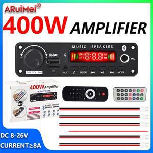 400W 앰프 블루투스 5.1 MP3 디코더 보드 오디오 플레이어 26V DIY 차량용 FM 모듈 USB 마이크 녹음 통화