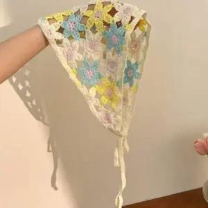 빈티지하면서도 화사한 플라워헤어스카프 플라워패턴 헤어스카프 헤어악세사리