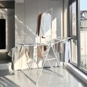 대형 건조대 소형 상단 행거봉 빨래건조대 걸이 양날개 3단