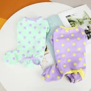 포뇨4  리빙 애견용품 땡땡이 올인원 강아지옷 BNDF14