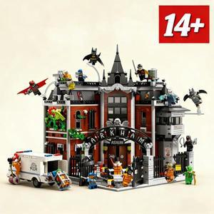 2026 핫 히어로 시리즈 아캄 아일랜드 세트 할로윈 크리스마스 생일 선물 블록 장난감 가정 장식용 76300