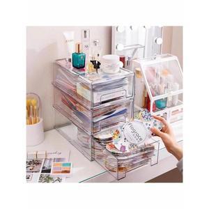 마스크팩 수납함 방진 경량 서랍형 투명 수납 대용량 테이블