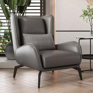 1인소파 인테리어 1인 가죽 모던 오렌지 체어 쇼파 수유의자 카페