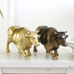 거실 선반 테이블 꾸미기 장식품 황소 모양 인형 선물 황소인형 동물모형