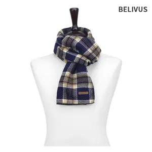빌리버스 남자 머플러 BNM111 따뜻한 체크 머플러 IOB2+9MwV