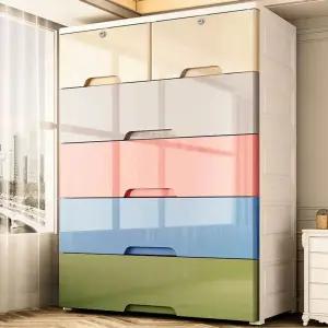 안방 서랍장 프라스틱 대형 이동식 단스 와이드 스룸