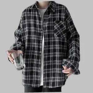 오버핏 남방 데일리 인기 남녀공용 셔츠 박시한 긴팔