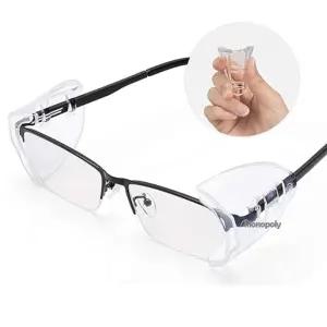 안경 사이드커버 눈 측면 보호 비산 이물질 방지 금속테 뿔테 2p