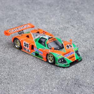 MH 다이캐스트 1/64 스케일 마쓰다 787B # 55 1991 르망 24시간 총 우승자(그룹 C) 합금 자동차 모델 장
