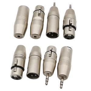 1Pcs XLR 3 핀 남성 여성 3.5mm 18 TRS 미니 스테레오 플러그 잭 마이크 오디오 어댑터 변환기 커넥터