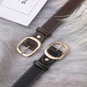 여성 모던 데일리 심플 벨트 정장 여자 바지