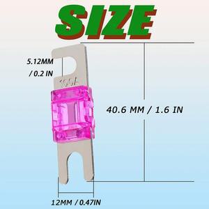 100PCS 스테레오 오디오 AFS 퓨즈 175A 100A 미니 200A 125A 70A 60A 50A 40A 스터드 150A 80A 30A 20A 금도금